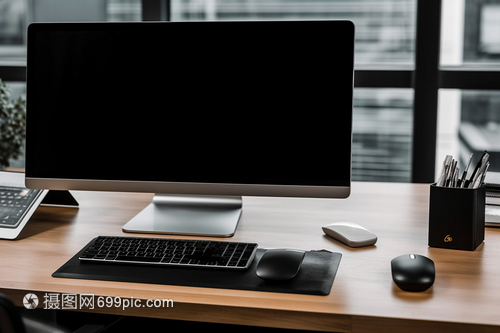 現(xiàn)代化辦公桌與計算機 高效智能辦公的完美融合